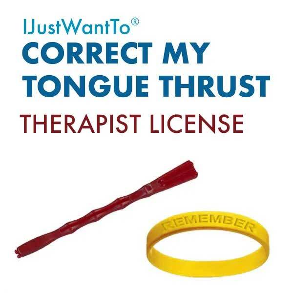 Speech Therapist Tongue Thrust Instructions